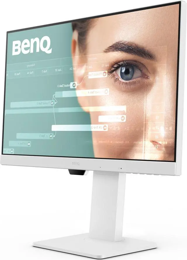 Alt view image 4 of 9 - BenQ GW2486TC Office USB hub Monitor 24" 1080p | Coding Mode | IPS | Eye-Care Tech | Adaptive Brightness | Height Adjustable | White Monitor | Noice-Cancelling Mic | Daisy Chain | USB-C
