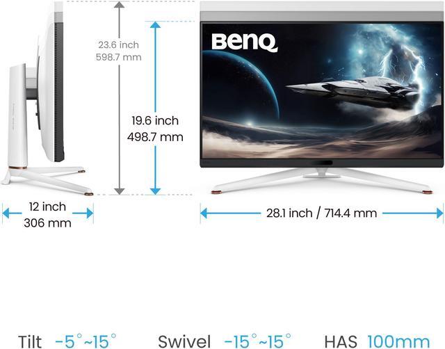 Alt view image 11 of 11 - BenQ MOBIUZ EX321UX 32” 1152-zone Mini LED 4K eARC 144Hz 1ms DP2.1 Gaming Monitor, USB-C, HDMI 2.1, 99% P3 & Adobe RGB, DisplayHDR 1000, Freesync Premium Pro, KVM, Pixsoul Engine, Remote Controller