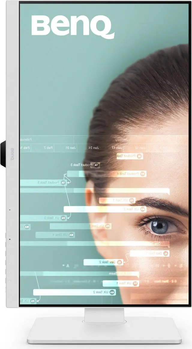 Alt view image 5 of 9 - BenQ GW2786TC Office USB hub Monitor 27" 1080p | Coding Mode | IPS | Eye-Care Tech | Adaptive Brightness | Height Adjustable | White Monitor | Noice-Cancelling Mic | Daisy Chain | USB-C