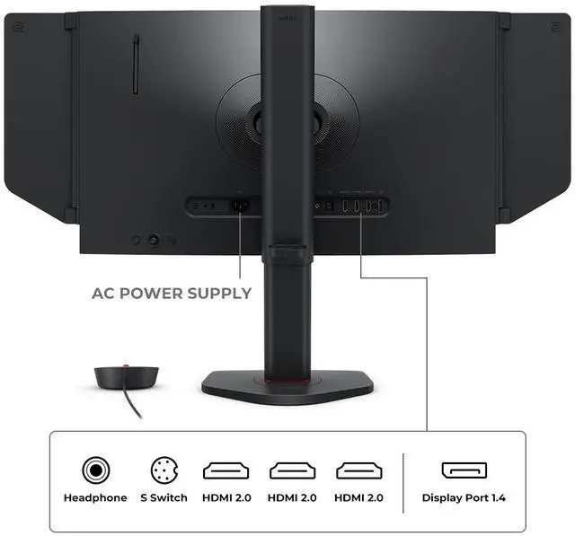 Alt view image 6 of 6 - BenQ 24.1" TN FHD Gaming Monitor for Esports XL2566X+