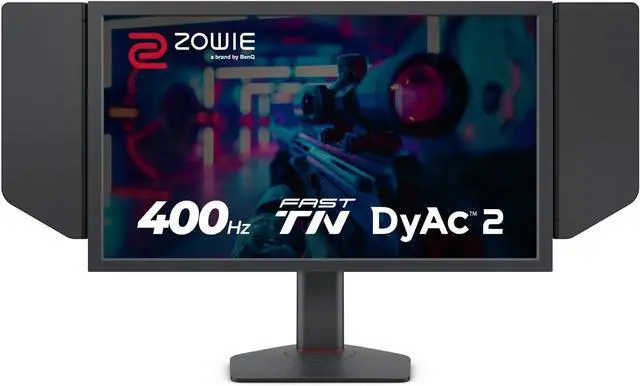Main image of BenQ Zowie XL2566X+ | 24.1 | Fast TN 400Hz Gaming Monitor for Esports | Motion Clarity DyAc2 | 1080p | XL Setting to Share | Shielding Hood | New Industrial Grade Ball Bearing Height Adjustment
