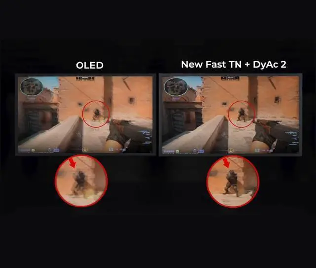 Alt view image 8 of 9 - BenQ Zowie XL2566X+ | 24.1 | Fast TN 400Hz Gaming Monitor for Esports | Motion Clarity DyAc2 | 1080p | XL Setting to Share | Shielding Hood | New Industrial Grade Ball Bearing Height Adjustment