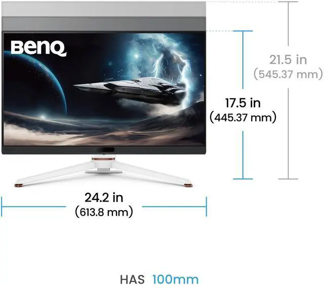 Alt view image 10 of 13 - BenQ MOBIUZ EX271Q 27” 2K 180Hz 1ms DP 1.4 HDMI 2.0 65W USB-C Gaming Monitor, 95% P3, DisplayHDR 400, AMD Freesync, KVM, Pixsoul Engine, Remote Controller