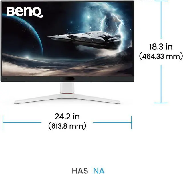 Alt view image 6 of 11 - BenQ MOBIUZ EX271 27” FHD 180Hz Refresh Rate 1ms GTG, AMD FreeSync DP 1.2 HDMI 2.0 USB Hub Gaming Monitor 95% P3 AMD FreeSync AI Game Color Mode Game Color Database 2.5W Built-in Speakers
