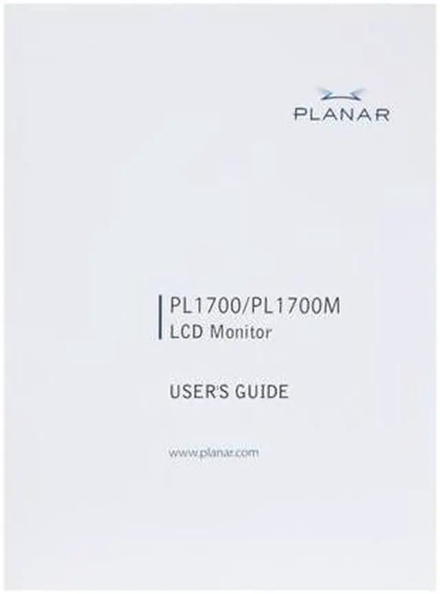 Alt view image 12 of 13 - PLANAR 17" Active Matrix, TFT LCD SXGA LCD Monitor 5 ms D-Sub 997-2795-00 PL1700-BK