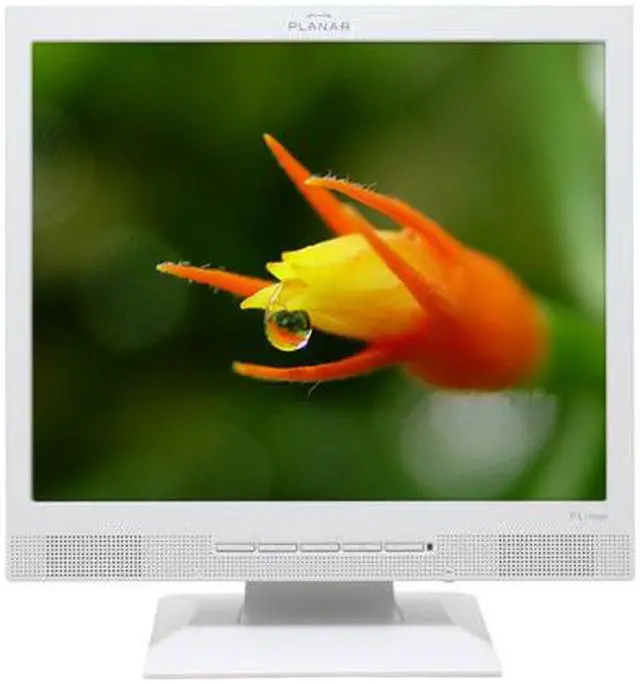Alt view image 2 of 9 - PLANAR PL1700M White 17" 8ms   LCD Monitor 300 cd/m2 700:1 Built-in Speakers
