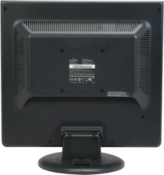 Alt view image 6 of 13 - PLANAR 19" Active Matrix, TFT LCD SXGA LCD Monitor 5 ms D-Sub, DVI-D 997-2797-00 PL1910M(997-2797-00)