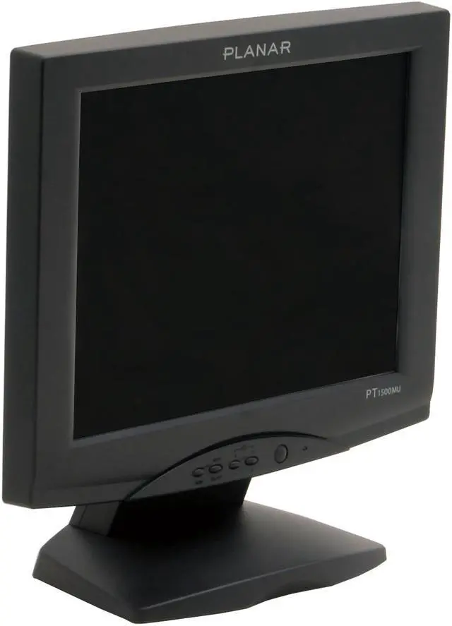 Alt view image 2 of 9 - PLANAR PT1500MU Black 15" USB 3M 5-wire Resistive touchscreen Touch Screen LCD Monitor 350 cd/m2 400:1 Built in Speakers 0.297mm Pixel Pitch