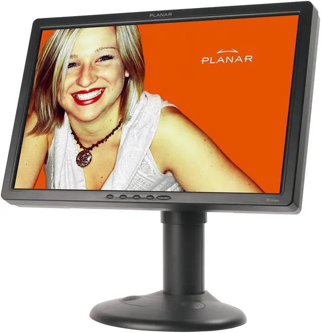 Alt view image 3 of 4 - PLANAR 23.1" Active Matrix, TFT LCD WUXGA LCD Monitor 8 ms(GTG) Analog VGA D sub 15-pin video display, DVI 24-pin connector, S-Video, Composite video, Audio, USB Hub PX2320MW