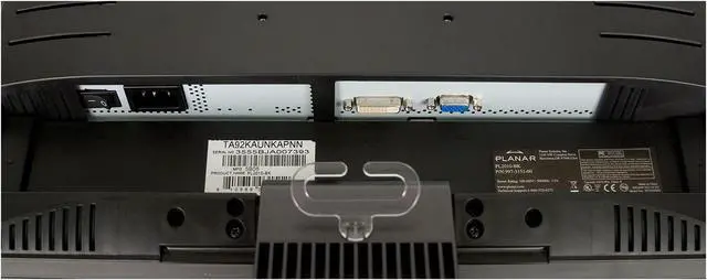 Alt view image 5 of 5 - PLANAR 20.1" Active Matrix, TFT LCD SXGA+ LCD Monitor 5 ms D-Sub, DVI-D PE2010-BK