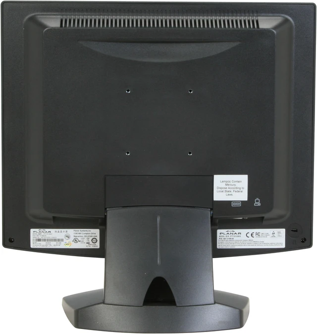 Alt view image 6 of 12 - PLANAR PT1510MX Black 15" Dual serial/USB 5-wire Resistive Touchscreen LCD Monitor 250 cd/m2 450:1 Built-in Speakers