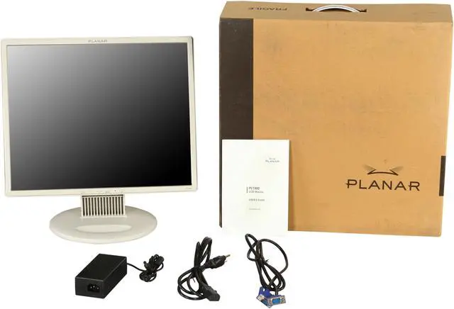 Alt view image 8 of 8 - PLANAR PL1900 White 19" 5ms LCD Monitor 250 cd/m2 1000:1