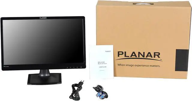 Alt view image 8 of 8 - Planar PLL2210W 21.5" Full HD 1920x1080 60Hz 5ms DVI-D VGA Edge-Lit LED LCD Monitor