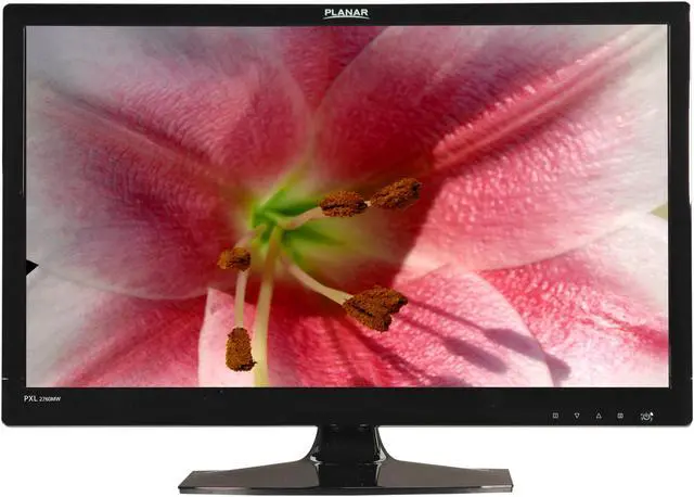 Alt view image 2 of 8 - PLANAR PXL2760MW Black 27" 3.4ms HDMI Widescreen Edge-lit LED Monitor 300 cd/m2 1200:1 Built-in Speakers