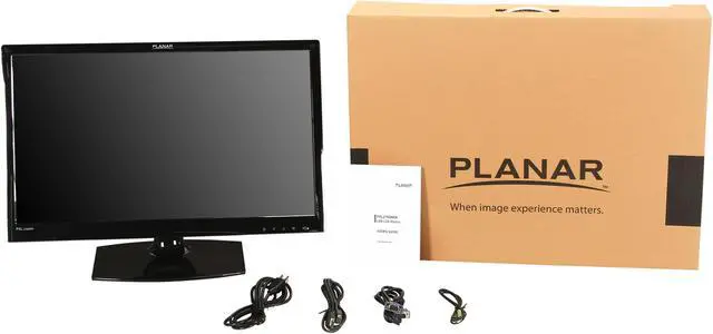 Alt view image 8 of 8 - PLANAR PXL2760MW Black 27" 3.4ms HDMI Widescreen Edge-lit LED Monitor 300 cd/m2 1200:1 Built-in Speakers