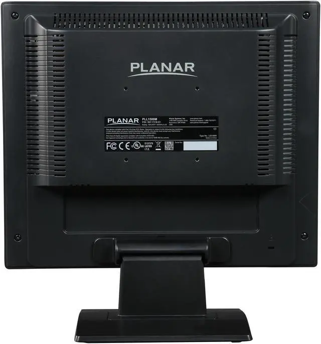 Alt view image 5 of 8 - Planar PLL1500M 15" Professional LED LCD Monitor, 1024 x 768, 700:1, 300cd/m2, 4:3, VGA, D-sub, VESA Compatible, Built-in Speaker