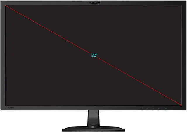 Alt view image 2 of 2 - Planar PXL2270MW 22" Edge LED LCD Monitor - 16:9
