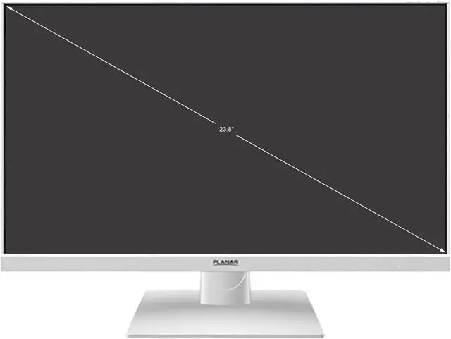 Alt view image 2 of 7 - PLANAR 24" (23.8" Viewable) 60 Hz IPS QHD Monitor 6 ms (GTG) PXN2490MW-WH