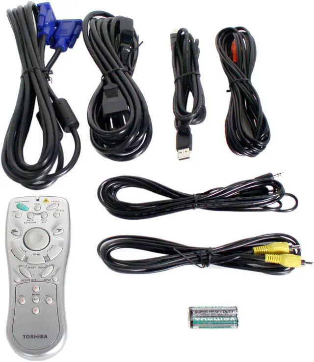 Alt view image 4 of 5 - TOSHIBA TDP-D2-US 1024 x 768 2500 ANSI lumens DLP Projector 800:1