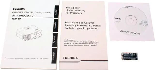 Alt view image 10 of 11 - TOSHIBA TDP-T9U 1024 x 768 2000 lumens DLP Mobile Projector 2000:1 - OEM