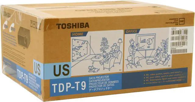 Alt view image 11 of 11 - TOSHIBA TDP-T9U 1024 x 768 2000 lumens DLP Mobile Projector 2000:1 - OEM