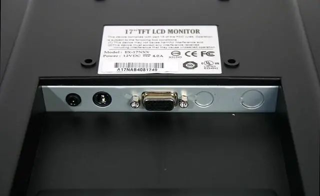 Alt view image 6 of 7 - Rosewill 17" TFT LCD XGA LCD Monitor 25 ms D-Sub R700N