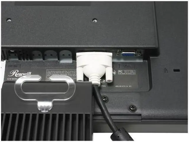 Alt view image 7 of 10 - Rosewill 19" TFT LCD SXGA LCD Monitor 8 ms D-Sub, DVI-D R912E