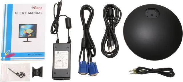 Alt view image 7 of 8 - Rosewill 19" TFT LCD SXGA LCD Monitor 8 ms R910P