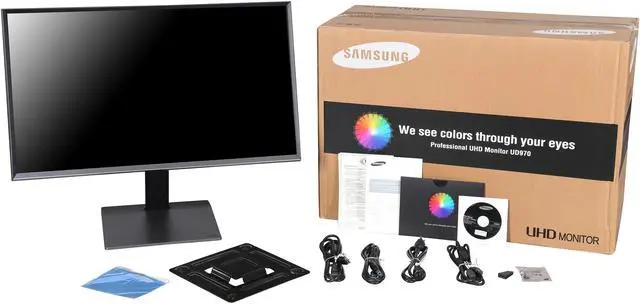 Alt view image 11 of 11 - SAMSUNG U32D970Q Black 31.5" UHD 8ms (GTG) 4K PLS LCD/LED Monitor, 350 cd/m2 DCR Mega Infinity (1000:1), VESA Mountable, HDMI DiplayPort