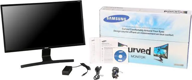 Alt view image 8 of 7 - SAMSUNG S27E510C Black 27" Curved 4ms (GTG) HDMI Widescreen LCD/LED Monitor , 250 cd/m2 DCR Mega Infinity (3000:1), Wall Mountable, D-Sub HDMI