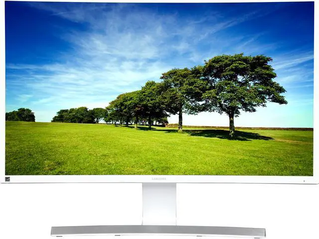 Alt view image 2 of 7 - Samsung S27E591C Glossy White 27” Curved 4ms (GTG) HDMI Widescreen LED Backlight LCD Monitor 350cd/m2 Dual Stereo Speakers w/ Game Mode function