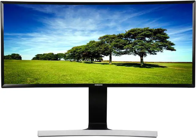 Alt view image 2 of 7 - SAMSUNG S29E790C Glossy Black / Metallic 29" Curved WQHD Cinema Wide HDMI LCD / LED Monitor 300 cd/m2 DCR Mega Infinity (3000:1) Built-in Speakers, High Adjustable