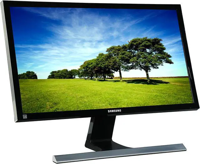 Alt view image 3 of 7 - SAMSUNG U24E590D Glossy Black 23.6" 4ms HDMI Widescreen LCD/LED Monitor, AMD FreeSync, 300 cd/m2 DCR Infinity Mega (1,000:1), HDMI DisplayPort