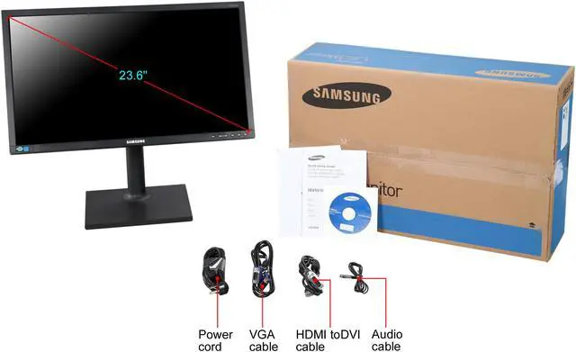 Alt view image 11 of 10 - SAMSUNG 23.6" 60 Hz PLS FHD Height Adjustable Monitor 4 ms D-Sub, HDMI S24E650PL