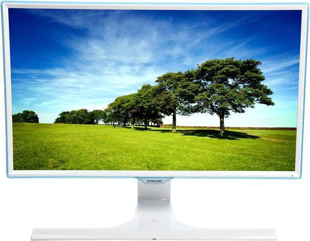 Alt view image 2 of 8 - SAMSUNG S24E370DL Glossy White PLS 23.6" 4ms Widescreen LED Backlight LCD Monitor; Free-Sync Compatible w/ Wireless Phone Charging Capability