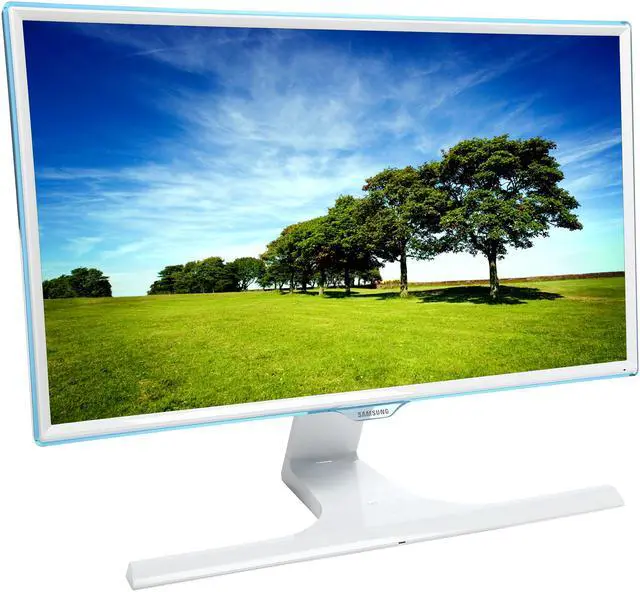 Alt view image 3 of 8 - SAMSUNG S24E370DL Glossy White PLS 23.6" 4ms Widescreen LED Backlight LCD Monitor; Free-Sync Compatible w/ Wireless Phone Charging Capability