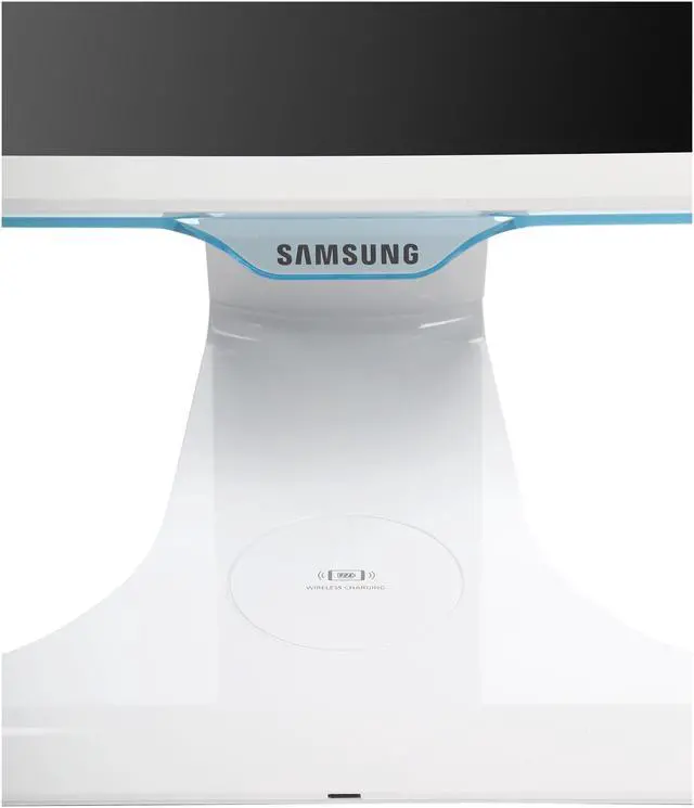 Alt view image 7 of 8 - SAMSUNG S24E370DL Glossy White PLS 23.6" 4ms Widescreen LED Backlight LCD Monitor; Free-Sync Compatible w/ Wireless Phone Charging Capability