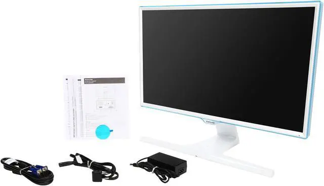 Alt view image 8 of 8 - SAMSUNG S24E370DL Glossy White PLS 23.6" 4ms Widescreen LED Backlight LCD Monitor; Free-Sync Compatible w/ Wireless Phone Charging Capability