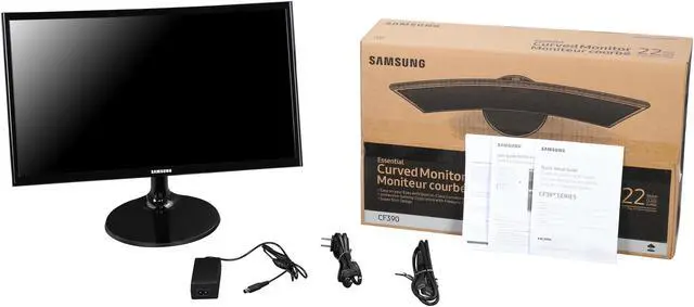 Alt view image 7 of 7 - SAMSUNG 21.5" 60 Hz VA LCD Monitor Curved FreeSync (AMD Adaptive Sync) D-Sub, HDMI C22F390