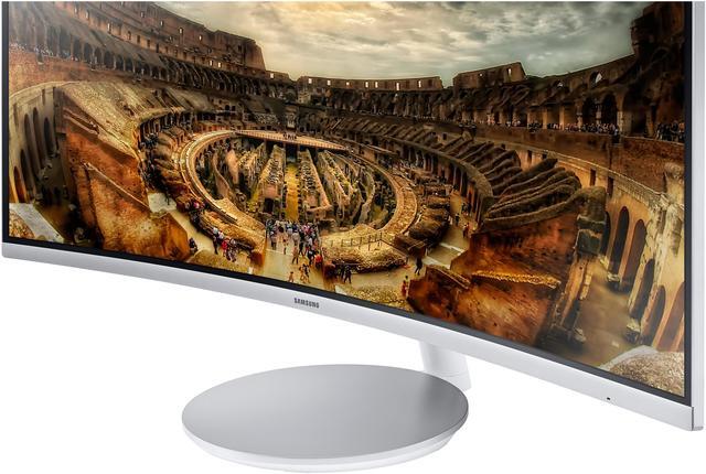 Alt view image 9 of 20 - Samsung C34F791 34" Silver Curved FreeSync Gaming Monitor 3440 x 1440, 21:9 UltraWide, 100 Hz Refresh Rate, 1500R Curvature, Tilt/Height Adjustable, HDMI x 2, DP, USB 3.0