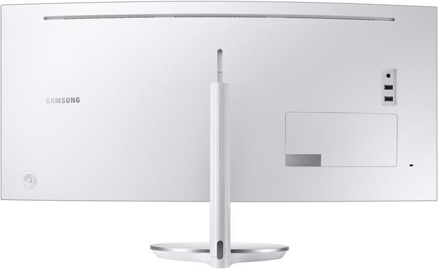 Alt view image 12 of 20 - Samsung C34F791 34" Silver Curved FreeSync Gaming Monitor 3440 x 1440, 21:9 UltraWide, 100 Hz Refresh Rate, 1500R Curvature, Tilt/Height Adjustable, HDMI x 2, DP, USB 3.0