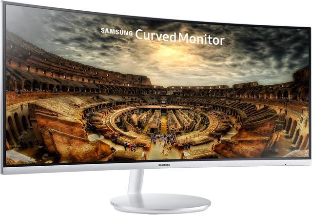 Alt view image 2 of 20 - Samsung C34F791 34" Silver Curved FreeSync Gaming Monitor 3440 x 1440, 21:9 UltraWide, 100 Hz Refresh Rate, 1500R Curvature, Tilt/Height Adjustable, HDMI x 2, DP, USB 3.0