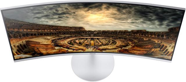 Alt view image 5 of 20 - Samsung C34F791 34" Silver Curved FreeSync Gaming Monitor 3440 x 1440, 21:9 UltraWide, 100 Hz Refresh Rate, 1500R Curvature, Tilt/Height Adjustable, HDMI x 2, DP, USB 3.0