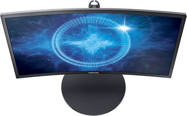 Alt view image 7 of 17 - Samsung C24FG70 24" Black LED LCD HD FreeSync Curved Monitor, 1920 x 1080, 3000:1 Contract Ratio, 250 cd/m2, 178/178 Viewing Angles, DisplayPort, HDMI & VGA