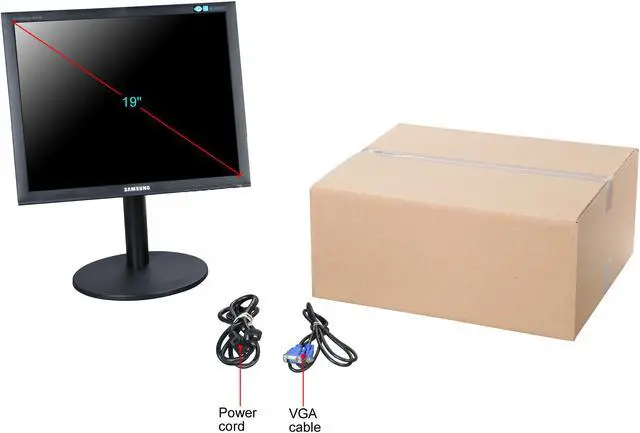 Alt view image 10 of 10 - SAMSUNG B1940 Black 19" 5ms LCD Monitor