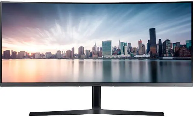Alt view image 2 of 6 - Samsung 890 Series C34H890 Black 34" Curved 3440 x 1440 WQHD+ sRGB 4ms 100Hz AMD FreeSync Monitor, 300cd/m2, HDMI / DP / USB-C / USB Hub Fully Adjustable Stand, VESA Compatible