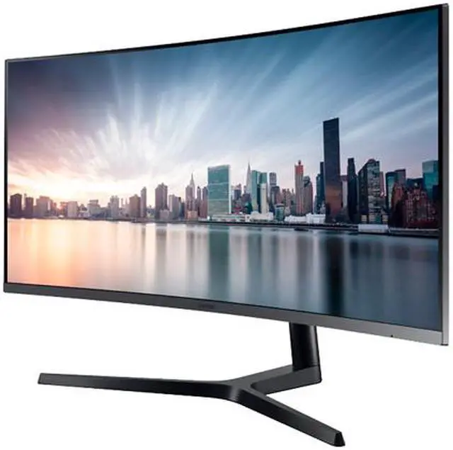 Main image of Samsung 890 Series C34H890 Black 34" Curved 3440 x 1440 WQHD+ sRGB 4ms 100Hz AMD FreeSync Monitor, 300cd/m2, HDMI / DP / USB-C / USB Hub Fully Adjustable Stand, VESA Compatible
