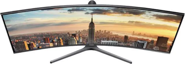 Alt view image 7 of 9 - SAMSUNG C43J890 43" 3840 x 1200 Double FHD 120Hz HDMI DisplayPort USB Type-C 32:10 Curved Super Ultra-Wide Monitor