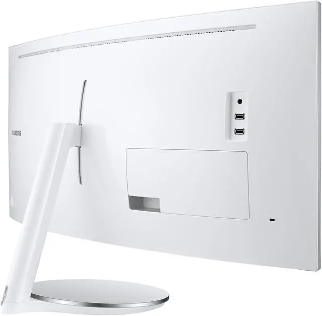 Alt view image 12 of 20 - SAMSUNG CJ79 ViewFinity LC34J791WTNXZA 34" 3440 x 1440 WQHD 2K 100Hz Computer Monitor Thunderbolt 3 Daisy Chain QLED HDMI USB Hub Height Adjustable Stand