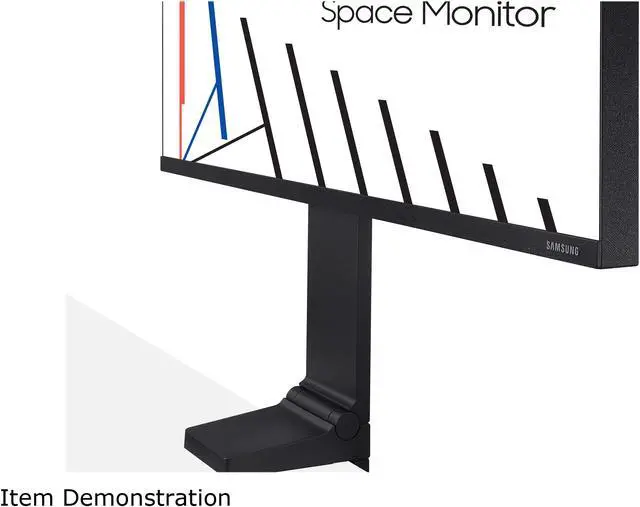 Alt view image 11 of 14 - SAMSUNG The Space Series S27R750Q 27" QHD 2560 x 1440 (2K) 144 Hz HDMI, Mini DisplayPort Monitor with Clamp-type Stand for More Usable Desk Space